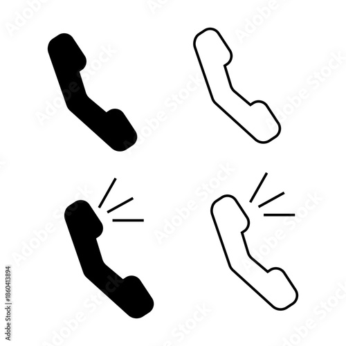 Call icon logo design.  phone icon. contact us. sign of connection, communication, negotiations