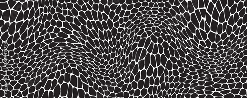 Black and white honey hexagonal cells background. geometric hive hexagonal honeycombs. Vector illustration