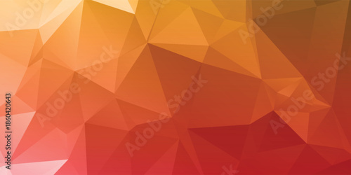 Warm Orange Pink Low Poly Abstract Background For Creative Design And Digital Art eps10