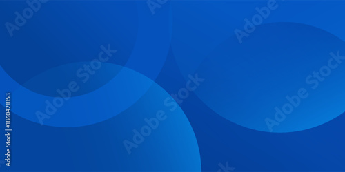 Abstract blue gradient background with smooth overlapping curved shapes, modern minimal fluid design for corporate presentation, business banner, website header, technology branding, wallpaper.