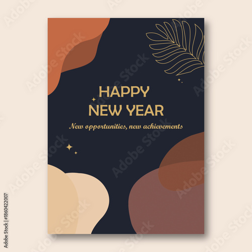 Midnight Gold New Year Card