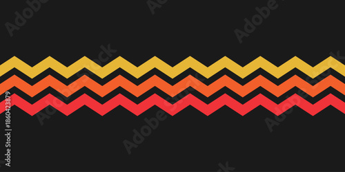 Background seamless pattern colorful zigzag lines. Chevron motif banner template. Germany color flag. Clothes pattern motif.