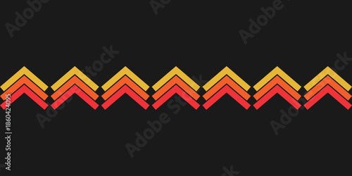 Background seamless pattern colorful zigzag lines. Chevron motif banner template. Germany color flag. Clothes pattern motif.