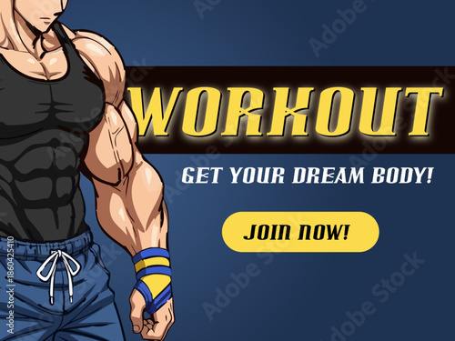 fitness promotional graphic