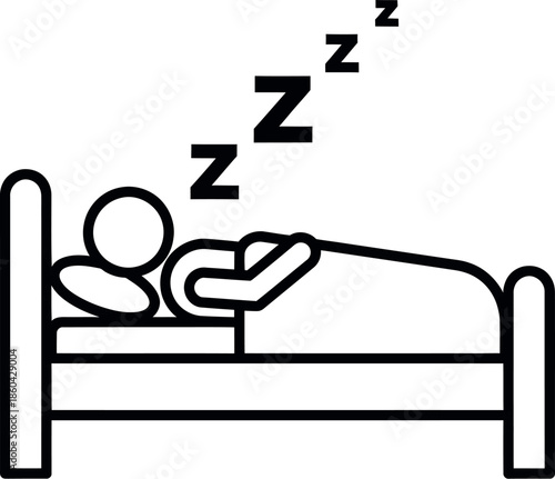 Person sleeping in bed
