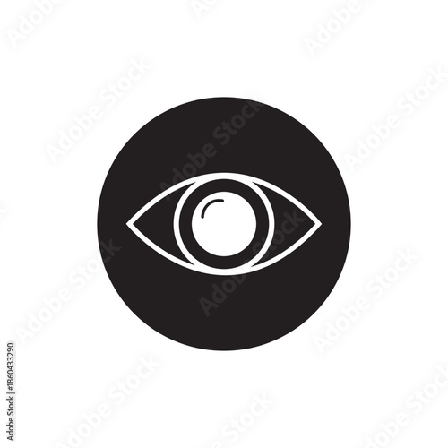 bright eye vision icon sign vector