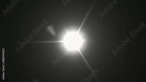 camera lens streak flare golden yellow light glowing alpha channel loop able animation