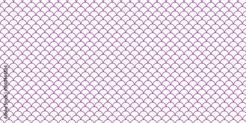 simple purple outline fish scale pattern for banner poster background.