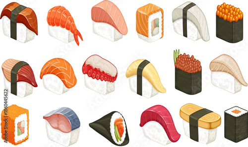 Charming hand-drawn illustrations of bakery treats and sweet desserts. Diverse pastries, cakes, and breads for a touch of culinary indulgence and decorative design elements