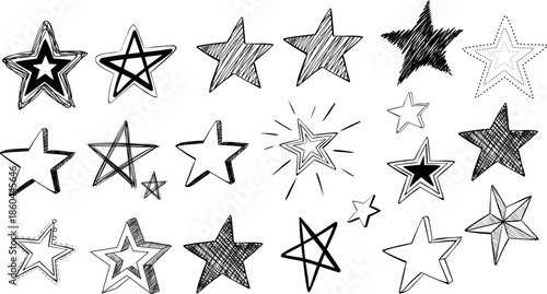 Charming hand-drawn illustrations of bakery treats and sweet desserts. Diverse pastries, cakes, and breads for a touch of culinary indulgence and decorative design elements