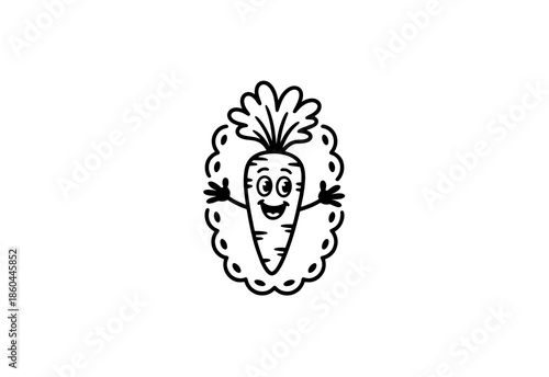 carrots, whole vegetable and piece of carrot doodle hand drawn icon set. Outline drawing carrot line clipart symbol collection
