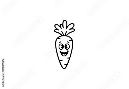 carrots, whole vegetable and piece of carrot doodle hand drawn icon set. Outline drawing carrot line clipart symbol collection
