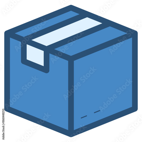cardboard package box icon