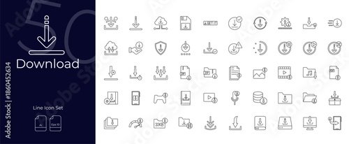 Download Line Editable Icons set