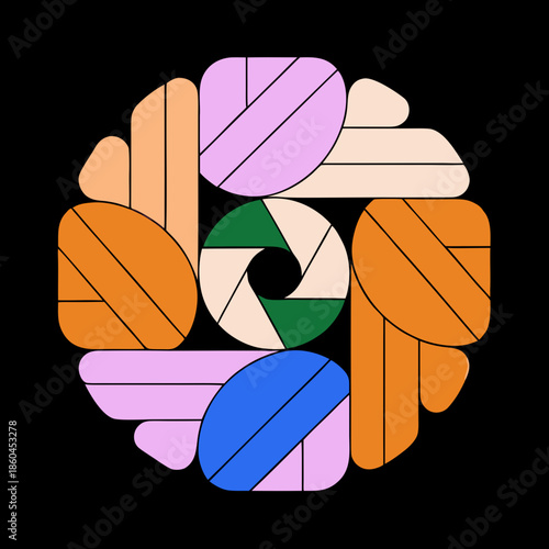 vector illustration of an abstract leaf