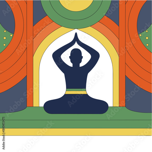 illustration of yoga pose