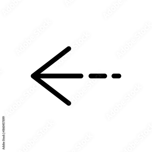 矢印のアイコン　線