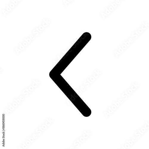 矢印のアイコン　くの字　太い　シェブロン