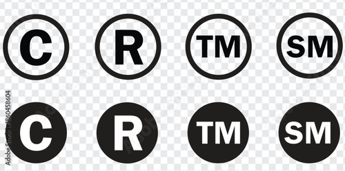 Trademark icon, trademark symbol, trademark symbol png, trademark logo design.