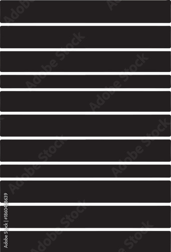 Modern black bars on white background