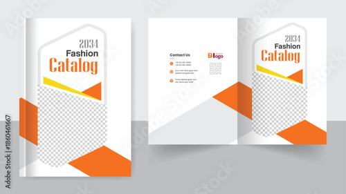 Catalog brochure design cover template layout