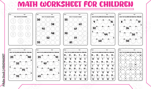 Printable math worksheet for children
