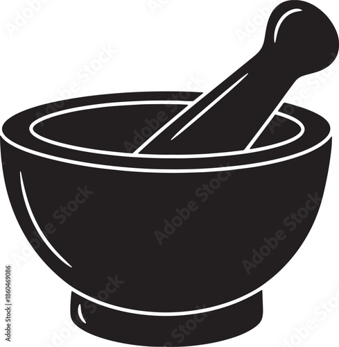 Mortar and Pestle Illustration