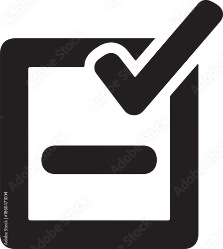 Checkbox with minus sign approved