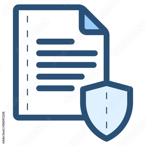 document with protection shield icon