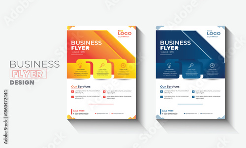 Corporate business flyer template design set, Brochure design, cover modern layout, annual report, poster, flyer in A4 with colorful business proposal, promotion, advertise, publication,