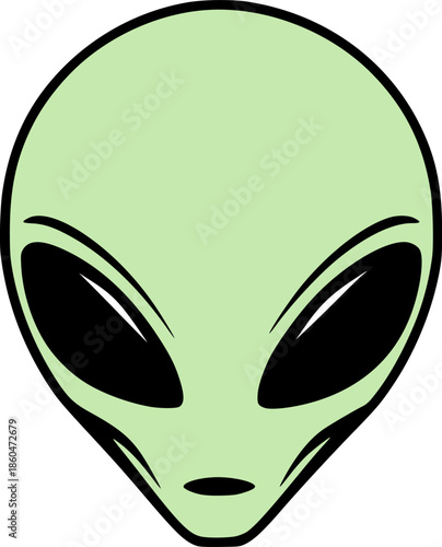 Creative design of alien face