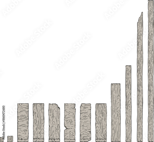 Design of wood platforms set