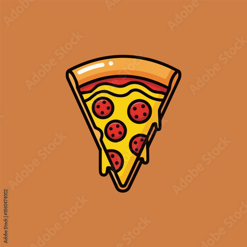 National Pizza Day design template concept. Retro cartoon fast food posters and cards. Social media templates stories posts.