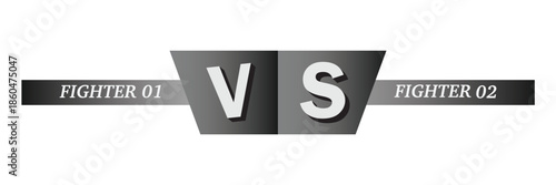 VS battle logo or versus letters pictogram design. VS symbol for confrontation, competition, sports, game, match and fight. Duel challenge symbol set clipart vector image.