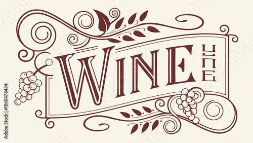 Vintage floral wedding invitation card with retro typography and grunge texture features a happy celebration label and love symbol for a decorative poster art design