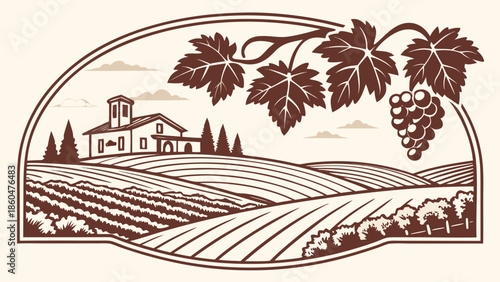 Vetor de paisagem tropical com silhueta de palmeiras na praia paradisíaca sob o sol de verão em uma ilustração de arte para viagem de férias