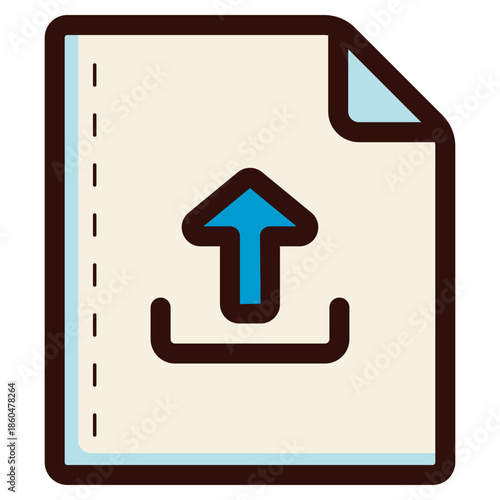 upload document icon illustration