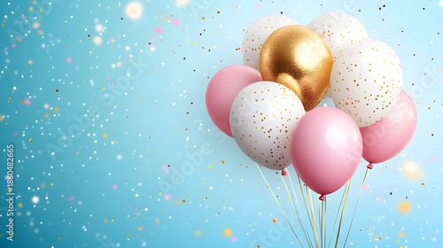 Elegant Party Balloons for Birthday or Celebration