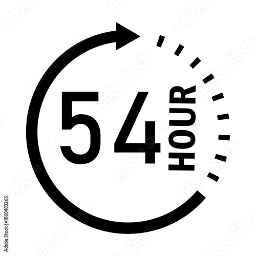 Countdown timer showing 54 hour