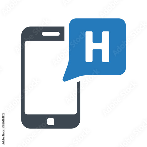 Medical point icon. Hospital sign with phone icon