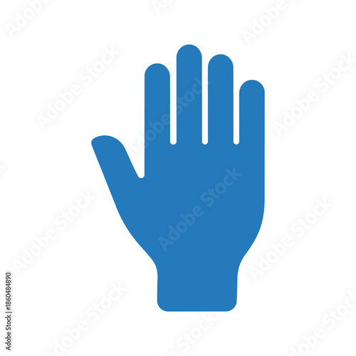 Human palm icon. Handprint icon
