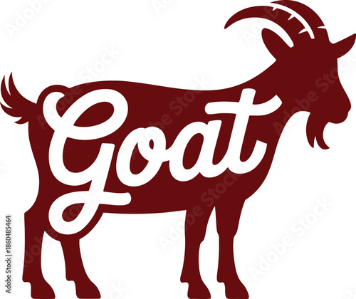 GOAT Silhouette Icon  Bold Symbol of Strength