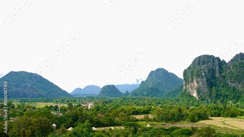Laos - Karststeingebirge in Vang Vieng