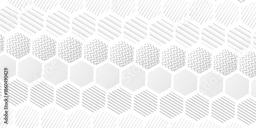 Abstract seamless pattern. Optical illusion of the movement of geometric shapes. Monochrome image.