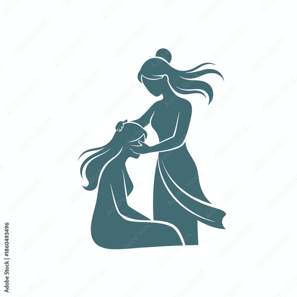 Fototapeta premium Maple Leaf Silhouette in Simple Modern Design with Black Color on White Background for Logo