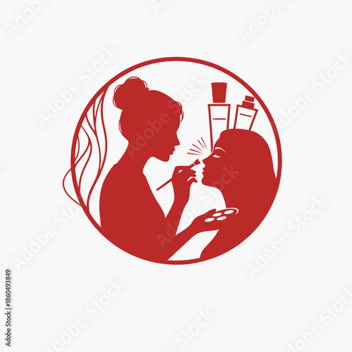 Maple Leaf Silhouette in Simple Modern Design with Black Color on White Background for Logo