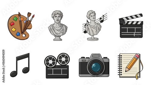 vector set of musical instruments