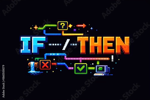 Engaging Digital Logic Representation Of Conditional Statements Highlighting Sequential Flow And Decision Making In Computer Programming Contexts
