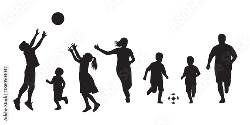 basketball players silhouettes