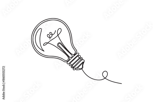 light bulb isolated on white